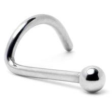 Load image into Gallery viewer, 20G 1/4 ASTM F-136 Implant Grade Titanium Ball End Left Side Nose Screw
