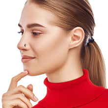 Load image into Gallery viewer, 20G 7mm Holly Hat Penguin Holiday L Shape Nose Ring

