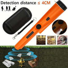 Load image into Gallery viewer, 360° Pinpointer Metal Detector with LED, Vibration &amp; Holster (Orange)
