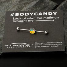 Load image into Gallery viewer, 14G Celebration Easter Basket Industrial Barbell 38mm
