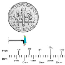 Load image into Gallery viewer, 16G 5/16 Blue Celebration Easter Egg Labret Monroe Tragus
