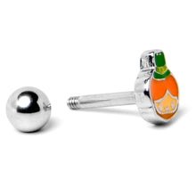Load image into Gallery viewer, 16G 1/4 Sweet Happy Leprechaun St Patricks Cartilage Tragus Earring
