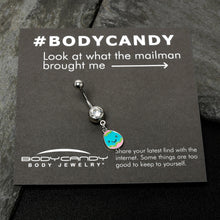 Load image into Gallery viewer, Clear Gem Celebration Easter Egg Dangle Belly Ring
