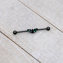 Load image into Gallery viewer, 14G Flying Black Bat Industrial Barbell 38mm
