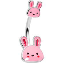 Load image into Gallery viewer, Kawaii Cutie Easter Bunny Double Mount Belly Ring
