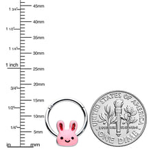 Load image into Gallery viewer, 16G 3/8 Kawaii Cutie Easter Bunny Hinged Segment Ring
