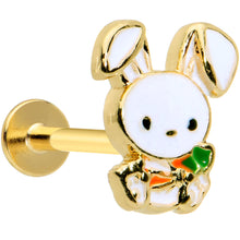 Load image into Gallery viewer, 16G 5/16 Gold Tone Cutie Easter Bunny Labret Monroe Tragus
