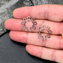 Load image into Gallery viewer, Trippy Flower Clip On Fake Nipple Ring Set
