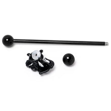 Load image into Gallery viewer, 14G Black Funky Skunk Industrial Barbell 38mm
