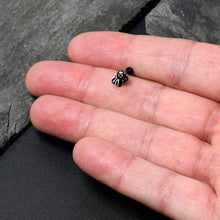 Load image into Gallery viewer, 16G 5/16 Black Funky Skunk Labret Monroe Tragus
