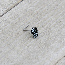 Load image into Gallery viewer, 20G 7mm Funky Skunk L Shape Nose Ring
