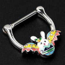 Load image into Gallery viewer, 16G 5/16 Easter Egg Bunny Cartilage Clicker
