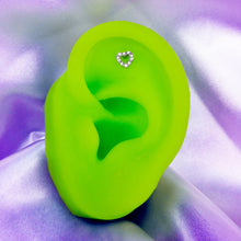 Load image into Gallery viewer, 16G 1/4 Clear Gem Heart Infinity Sign Cartilage Earring Curation Set of 4

