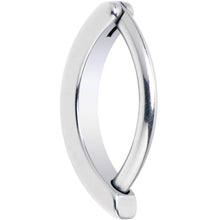 Load image into Gallery viewer, 14G 1/2 316L Surgical Steel Smooth Style Hinged Hoop Belly Ring
