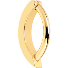 Load image into Gallery viewer, 14G 3/8 Gold Tone 316L Surgical Steel Hinged Hoop Belly Ring
