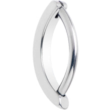 Load image into Gallery viewer, 14G 1/2 Implant Grade Titanium CZ Paved Hinged Hoop Belly Ring
