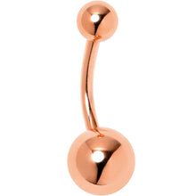 Load image into Gallery viewer, Rose Gold Tone ASTM F-136 Implant Grade Titanium Internally Threaded Belly Ring
