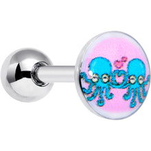 Load image into Gallery viewer, 16G 1/4 Loving Octopus Duo Cartilage Tragus Earring
