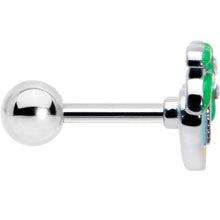 Load image into Gallery viewer, 16G 1/4 Aurora Gem Beach Heart Palm Tree Cartilage Tragus Earring
