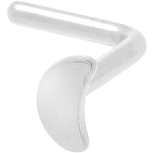 Load image into Gallery viewer, 20G 1/4 ASTM F-136 Implant Grade Titanium Moon End L Shape Nose Ring
