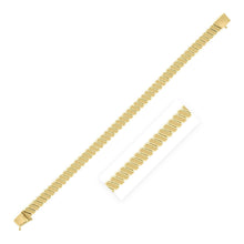 Load image into Gallery viewer, 14k Yellow Gold Rib Link Bracelet (7.00 mm)
