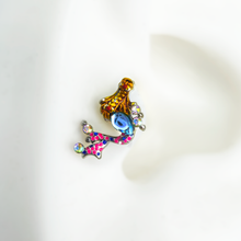Load image into Gallery viewer, 16G 1/4 Aurora Gem Abstract Mermaid Labret
