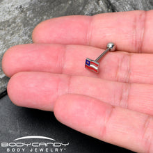 Load image into Gallery viewer, Patriotic Flag Barbell Tongue Ring
