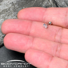 Load image into Gallery viewer, 16G 1/4 Patriotic Flag Cartilage Tragus Earring
