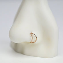 Load image into Gallery viewer, 20G 5/16 Rose Gold Tone Double Nose Hoop
