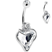 Load image into Gallery viewer, Clear Gem Strawberry Love Belly Ring

