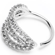 Load image into Gallery viewer, 20G 5/16 Clear CZ Gem Faux Triple Hoop Nose Hoop
