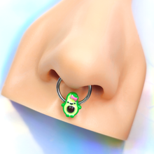 Load image into Gallery viewer, 16G 3/8 Cutie Avocado Hinged Segment Ring
