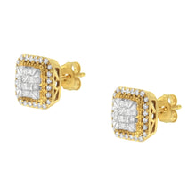 Load image into Gallery viewer, 10KT Yellow Gold Diamond Stud Earrings (1/2 cttw, H-I Color, SI2-I1 Clarity)
