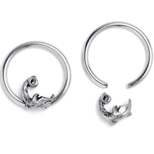 Load image into Gallery viewer, 16G 3/8 Crescent Moon BCR Captive Ring Set of 4

