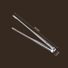 Load image into Gallery viewer, 7/9/12inch 304 Stainless Steel Food Clip BBQ Grill Steak Food Clip Silicone Non-slip Handle BBQ Tong Party BBQ Accessories Stainless Steel Metal Food Tongs Multi-functional Cooking Tongs for Food Grill BBQ
