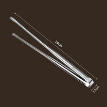 Load image into Gallery viewer, 7/9/12inch 304 Stainless Steel Food Clip BBQ Grill Steak Food Clip Silicone Non-slip Handle BBQ Tong Party BBQ Accessories Stainless Steel Metal Food Tongs Multi-functional Cooking Tongs for Food Grill BBQ
