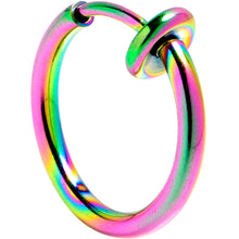 Load image into Gallery viewer, Rainbow Clip On Fake Nose Ring

