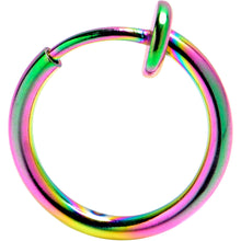 Load image into Gallery viewer, Rainbow Clip On Fake Nose Ring
