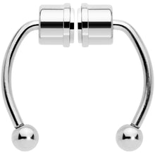 Load image into Gallery viewer, Pink Gem Magnetic Septum Ring Horseshoe Non-Pierced Fake Nose Ring Set
