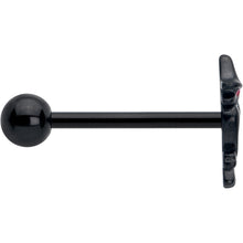 Load image into Gallery viewer, Black Raven Witch Barbell Tongue Ring
