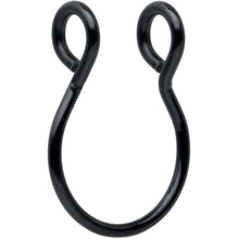 Load image into Gallery viewer, Black Stainless Steel Clip on Fake Septum Nose Hoop
