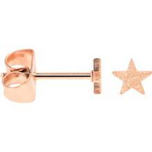 Load image into Gallery viewer, 4mm-8mm Stars Stud Rose Gold Tone 316L Stainless Steel Earrings 6 Pack
