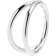 Load image into Gallery viewer, 16G 3/8 Double Row Illusion Hinged Segment Ring
