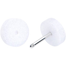 Load image into Gallery viewer, 18G White Shimmer Acrylic Cheater Plug Set
