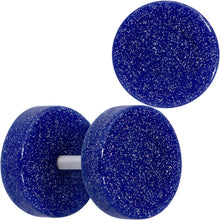Load image into Gallery viewer, 18G Blue Shimmer Acrylic Cheater Plug Set
