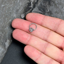 Load image into Gallery viewer, 16G 3/8 Blue Gem Lunar Dragonfly Hinged Segment Ring

