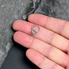 Load image into Gallery viewer, 16G 3/8 Clear Gem Lunar Dragonfly Hinged Segment Ring
