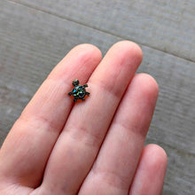 Load image into Gallery viewer, 16G 5/16 Blue Gem Gold Tone Sweet Sea Turtle Labret Monroe Tragus
