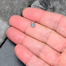Load image into Gallery viewer, 20G 7mm Clear Gem Heavenly Heart Angel Wing Blue L Shape Nose Ring
