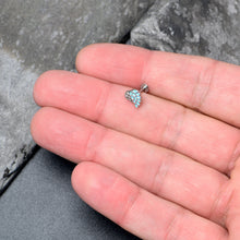 Load image into Gallery viewer, 16G 5/16 Clear Gem Heavenly Heart Angel Wing Blue Labret Tragus
